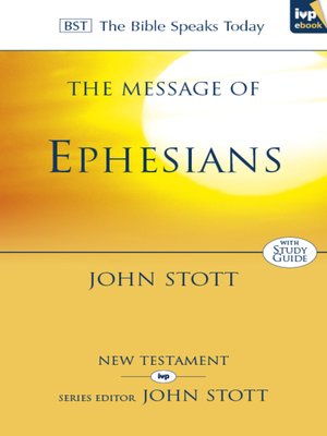 cover image of The Message of Ephesians